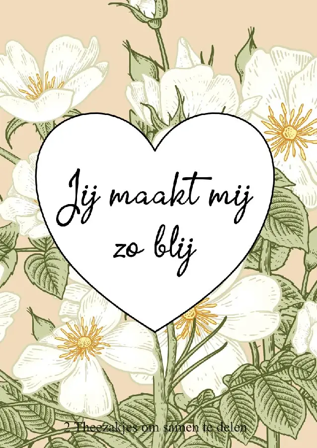 Jij maakt mij zo blij theedoosje teagift