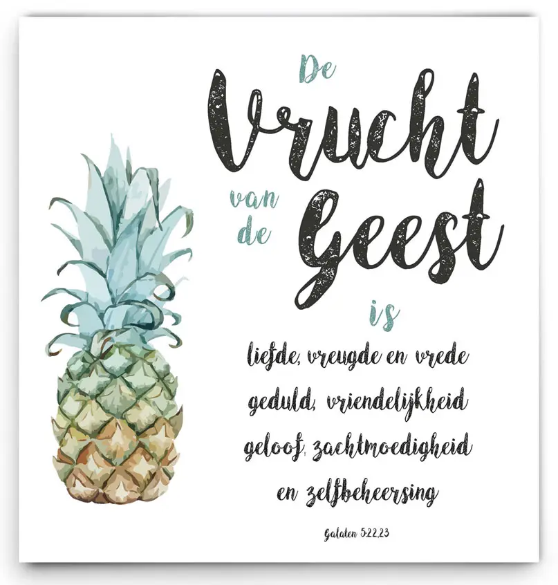 Cadeaubordje Vrucht van de Geest