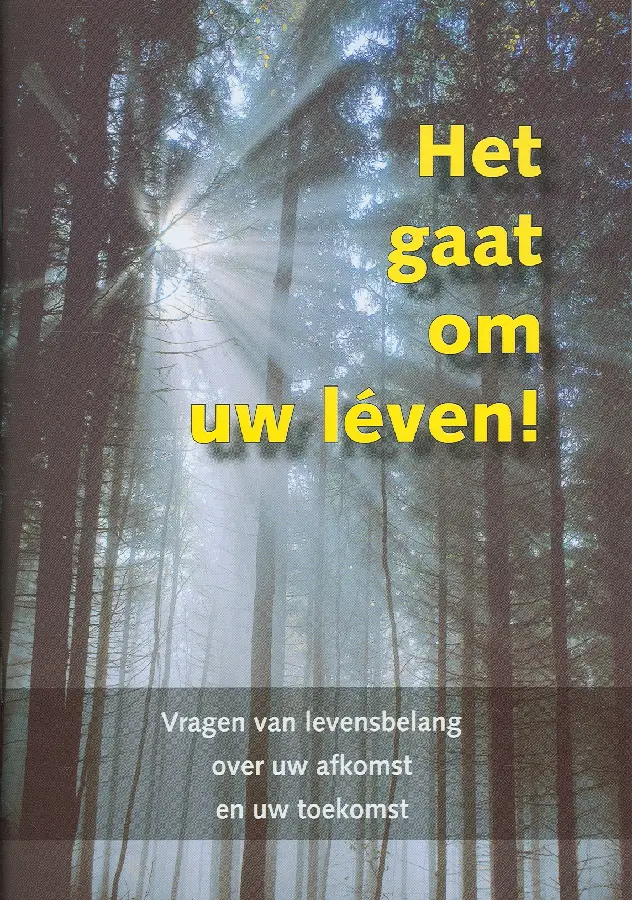 Het gaat om uw leven!