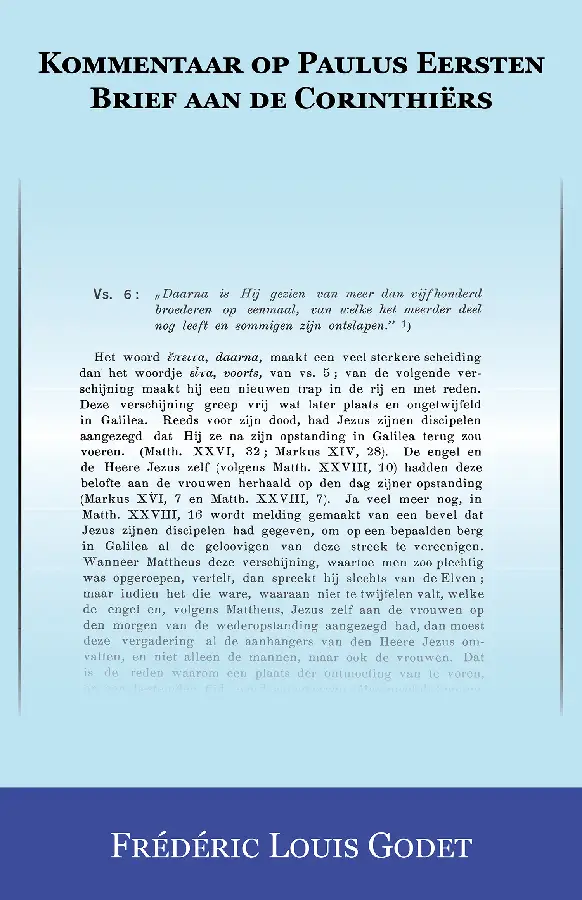 Kommentaar op Paulus Eersten Brief aan d
