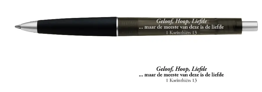 Pen Geloof Hoop Liefde Zwart*
