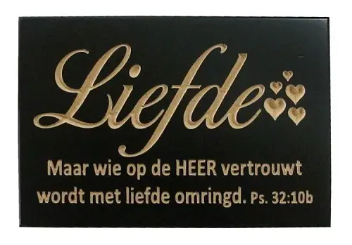 Wandbord liefde 10x15cm