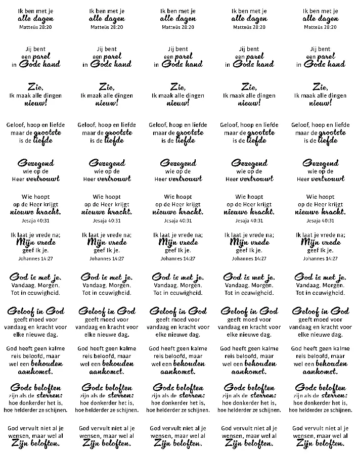 Stickervel 60 teksten inspirerende teks*