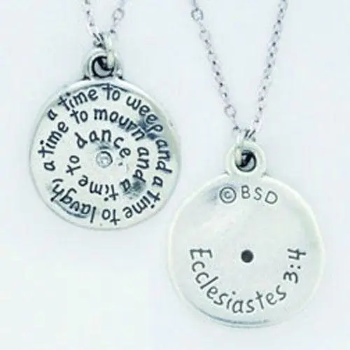 Circle - Ecclesiastes 3:4 (Pewter neckla