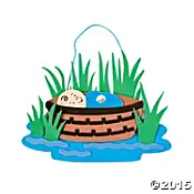 Craft kit moses in basket (set3)