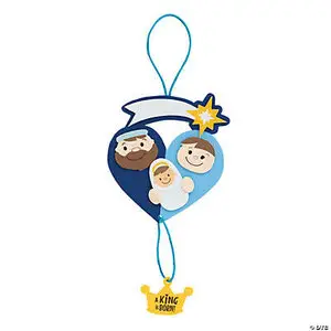 Craft kit nativity family heart (3)