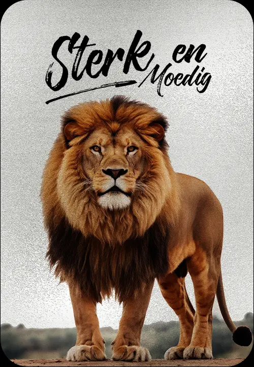 Sterk en moedig leeuw