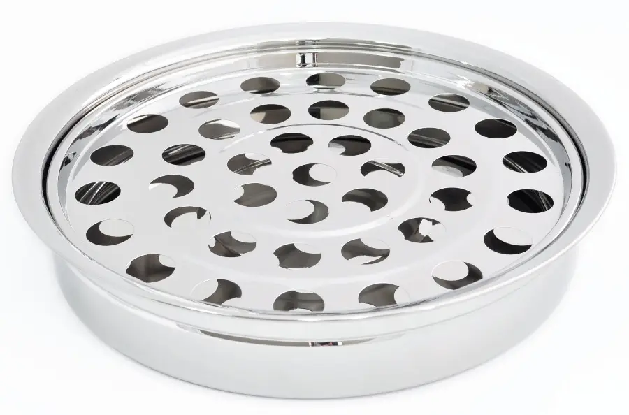 Communion tray 40 holes silver