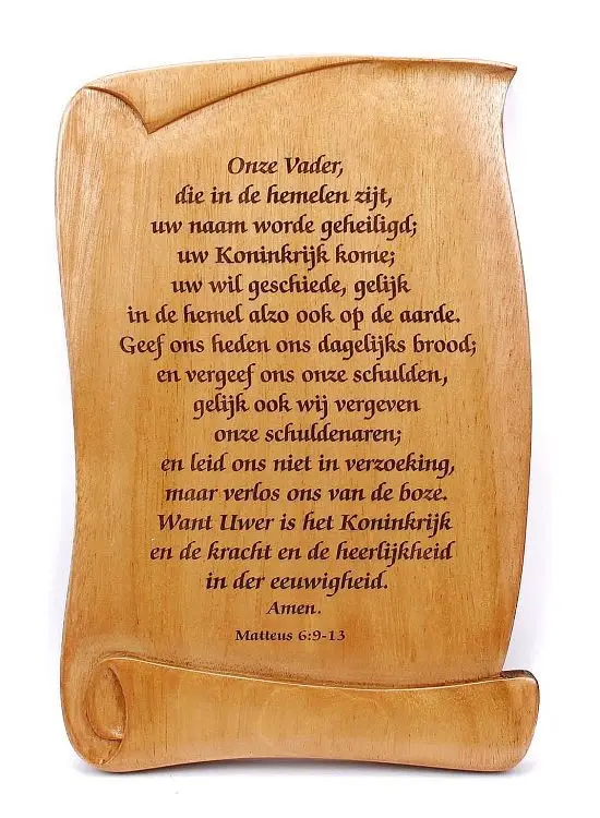 Wandbord 14.5x10 onze Vader