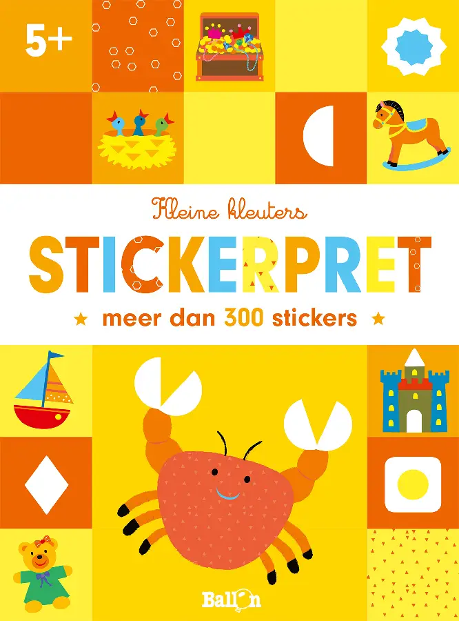 Stickerpret krab  5+