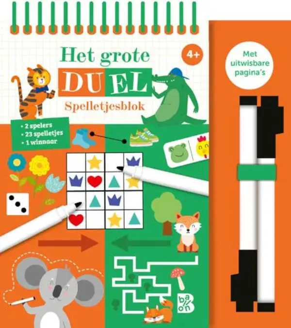 Grote duel spelletjesblok 4+