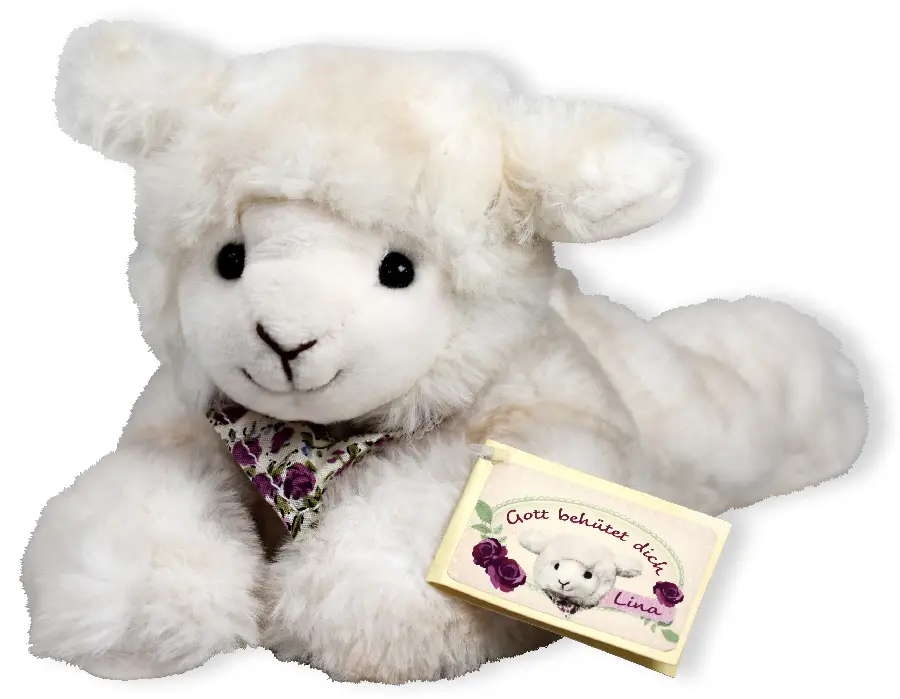 Schaapje luna liggend 22cm