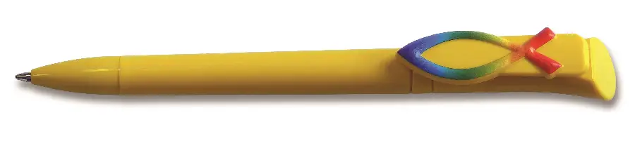 Pen ichtus vis clip geel set3