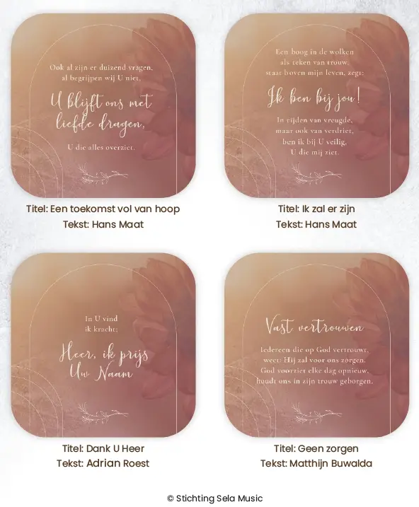 Onderzetters Vierkant Sela