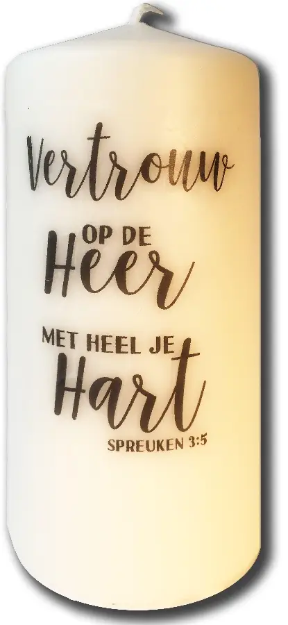 Vertrouw op de Heer met heel je hart
