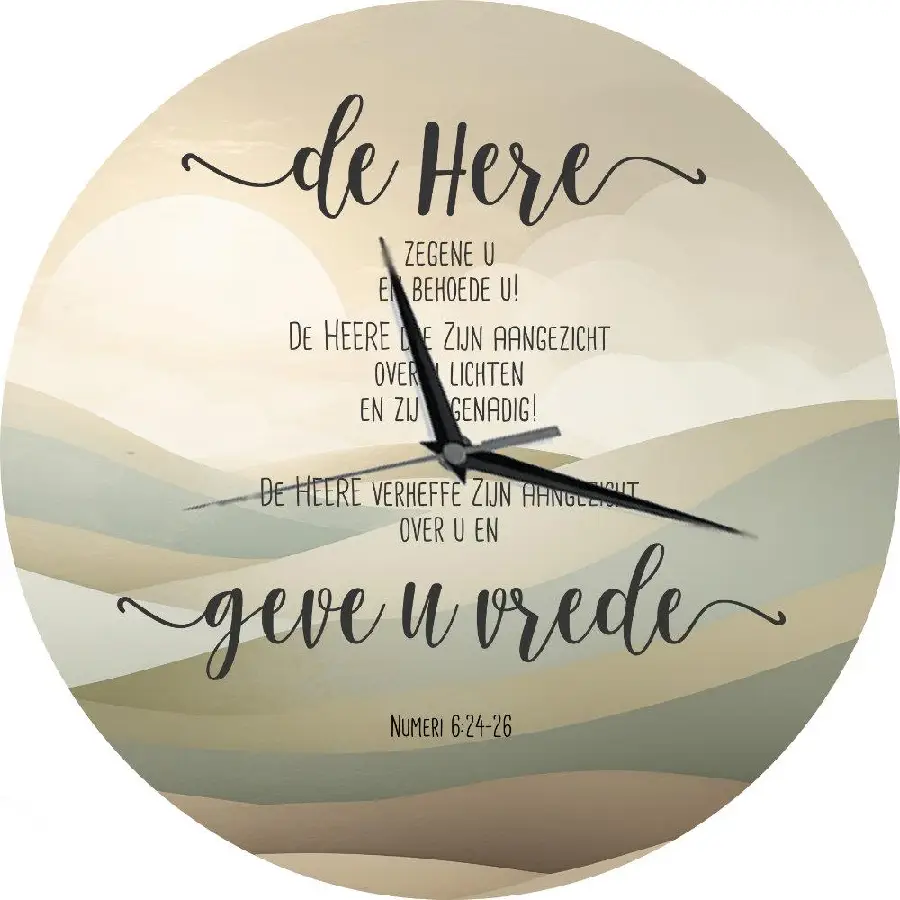 De Here zegene U wandklok
