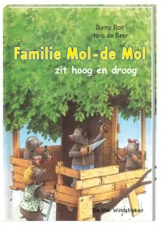 Familie mol-de mol zit hoog en droog