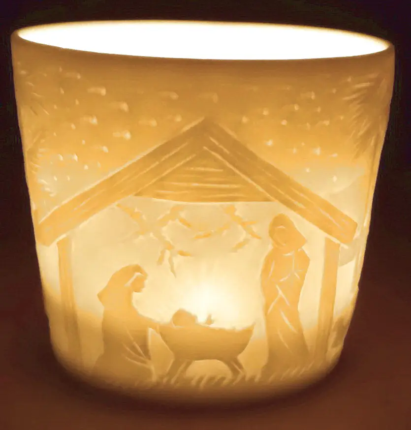 Votiv tealightholder nativity