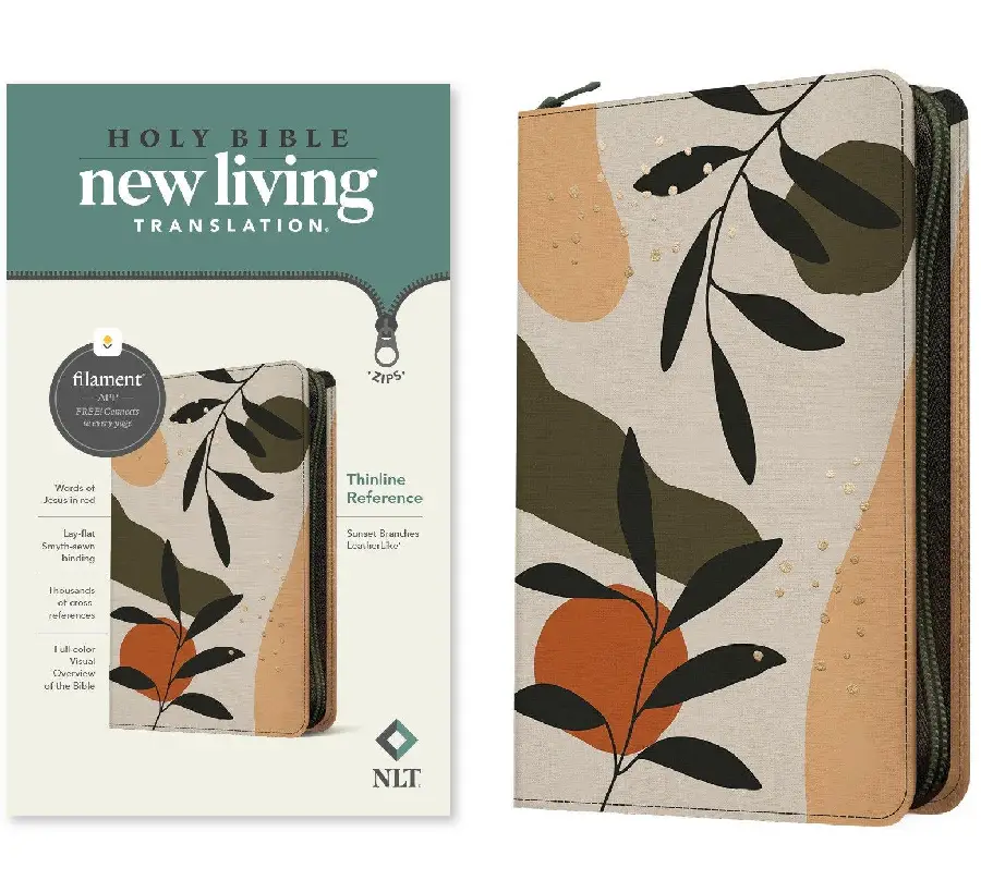 NLT - Thinline Reference Zipper Bible