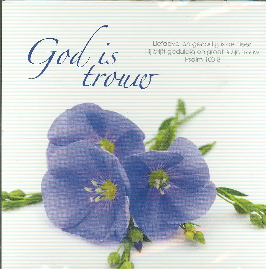 Prentbriefkaart God is trouw