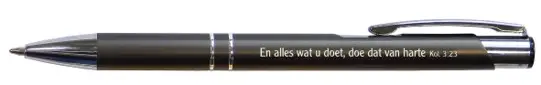 Metalen balpen grijs en alles wat