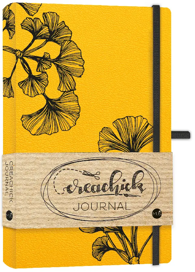 CreaChick journal okergeel