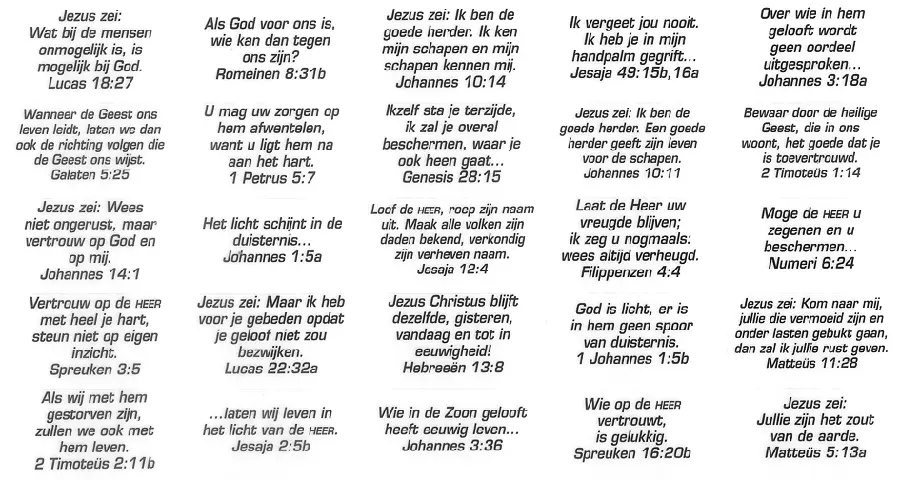 Stickervel s3 60 teksten nbv