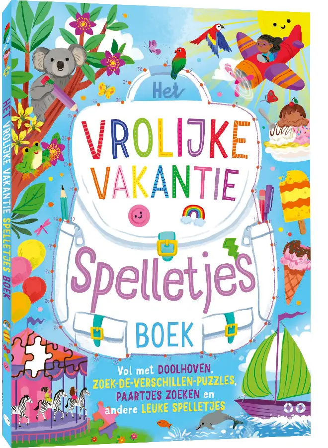 Vrolijke vakantie spelletjesboek