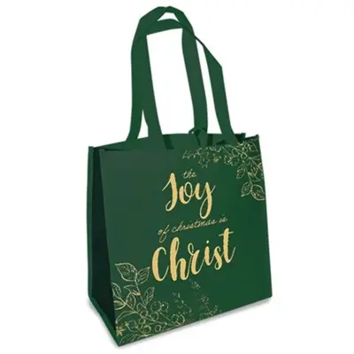 Christmas tote bag Green Joy of Christma