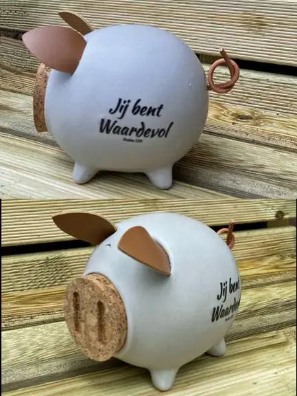 Spaarpot Keramiek Kurk Jij bent waardevo