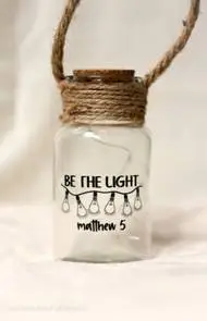 Fles touw kurk licht Be the light