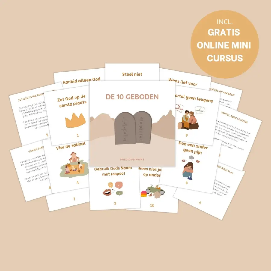10 Geboden kaartenset