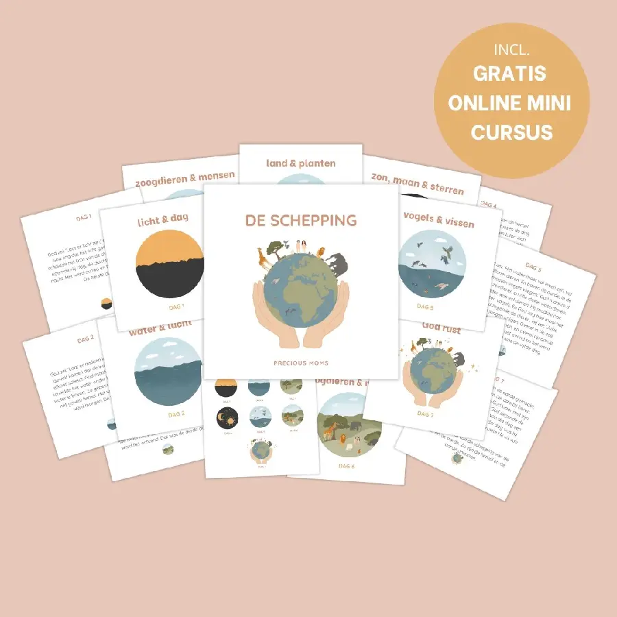 De schepping kaartenset