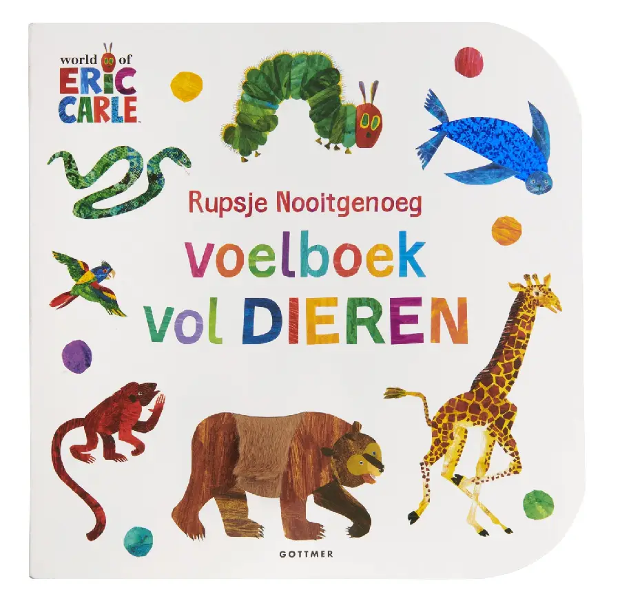 Rupsje nooitgenoeg voelboek vol dieren