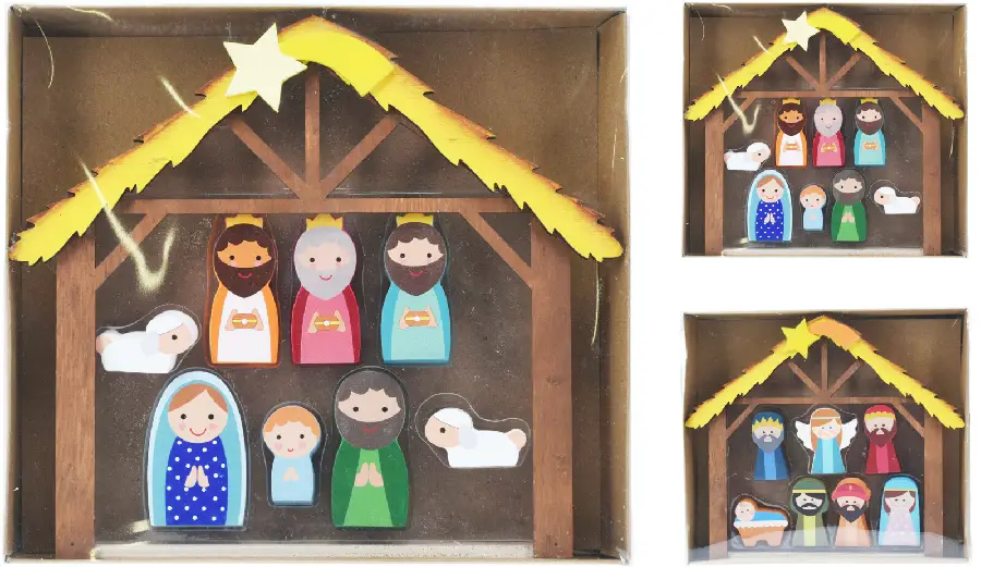 Nativity Stable coloured - 2 designs
