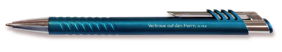 Balpen Elia blauw Vertrouw op God