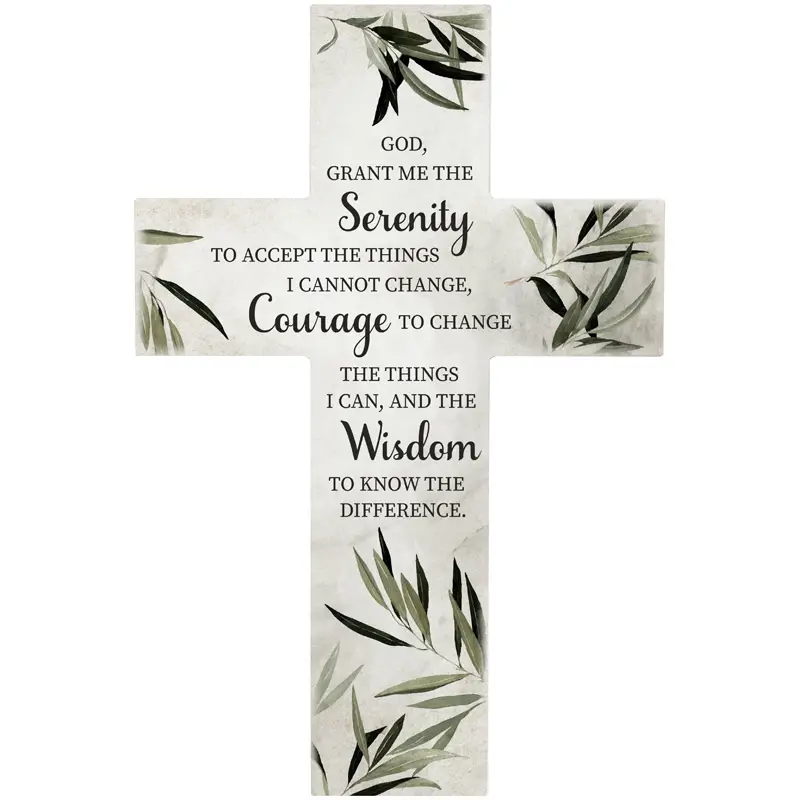 Wall Cross 35,6x23,5cm Serenity Prayer