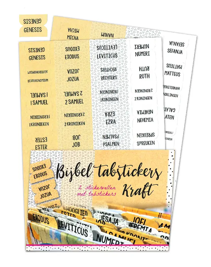 Bijbel tabstickers Kraft