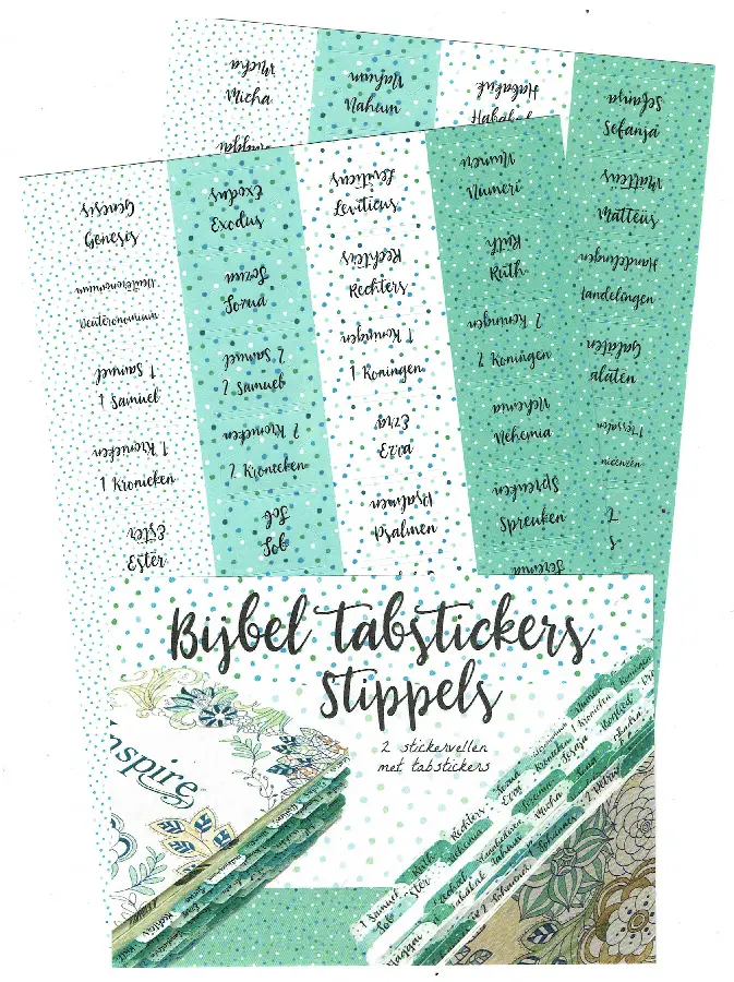 Bijbel tabstickers Stippels