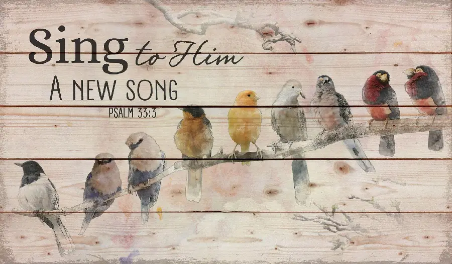 Sing to him a new song