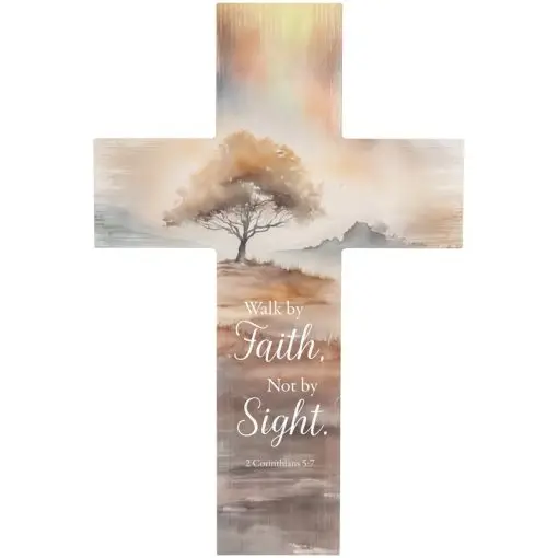 Wall Cross 35,6x23,5cm For I know the pl