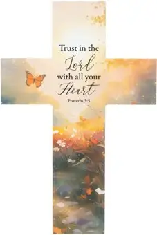 Wall cross 35,6x23,5cm Trust in the Lord