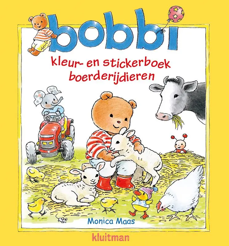 Bobbi kleur- en stickerboek boerderijdie