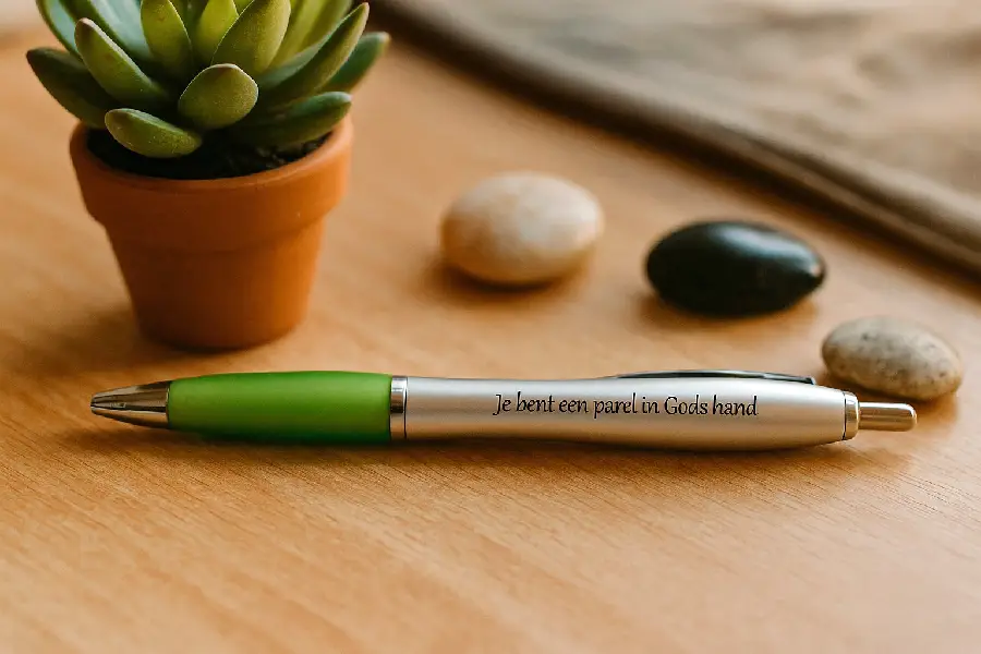 Balpen groen je bent een parel
