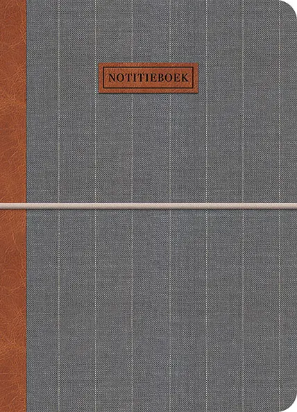 Notitieboek lichtgrijs Gentleman